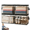 Clear Clothes Storage Bins